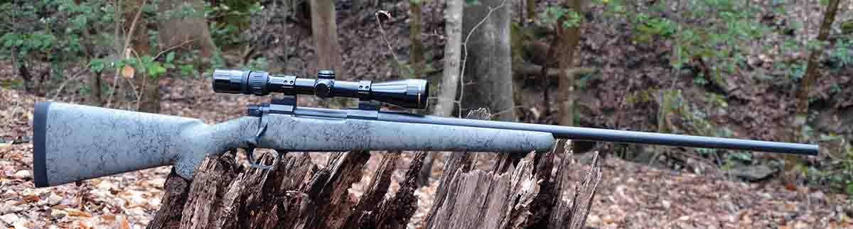 Layne’s Model 48 Liberty .27 Nosler test rifle with a 26-inch barrel has a 1:10 twist. It was topped with a Bushnell Elite 4200 1.5-6x 42mm scope.